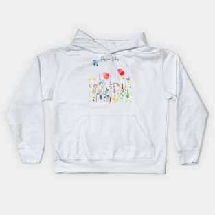 Positive vibes butterfly garden Kids Hoodie